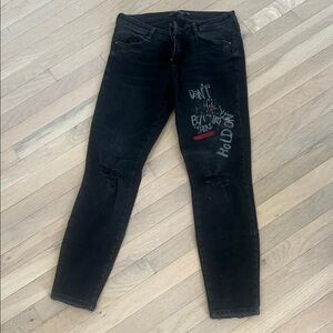 Zara Dark Wash Denim Jeans